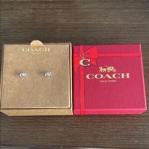 Coach Signature Stud Earrings